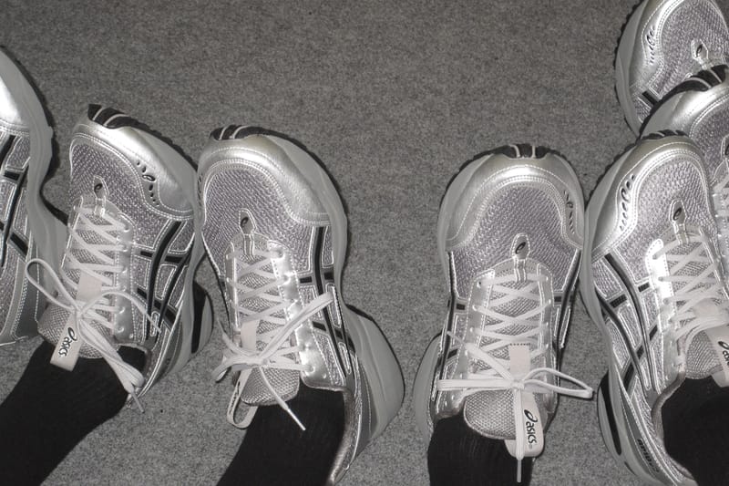 Freja Wewer is Revamping Normcore Trends With Cool Silver ASICS GEL-1090 v2 Collab