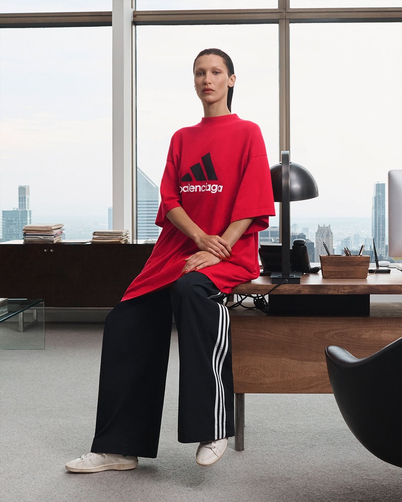 Balenciaga adidas Collaboration Campaign Images Release Bella Hadid