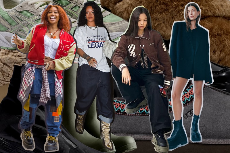 Best Winter Shoes Boots Clogs Sneakers Crocs SZA Rihanna BLACKPINK Jennie Hailey Bieber