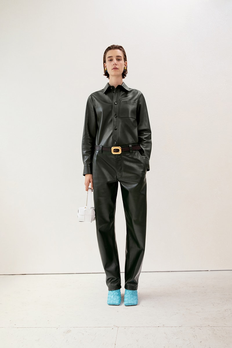 bottega veneta pre spring collection dresses coats skirts shoes handbags heels platforms 