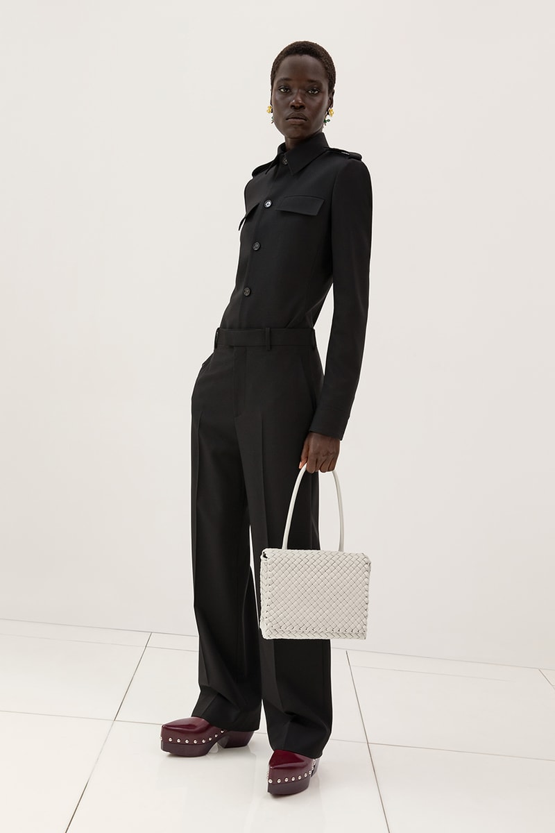 bottega veneta pre spring collection dresses coats skirts shoes handbags heels platforms 