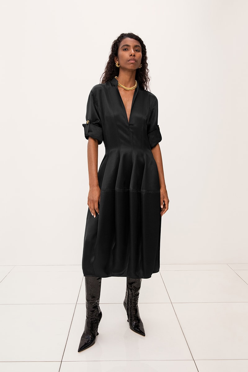 bottega veneta pre spring collection dresses coats skirts shoes handbags heels platforms 