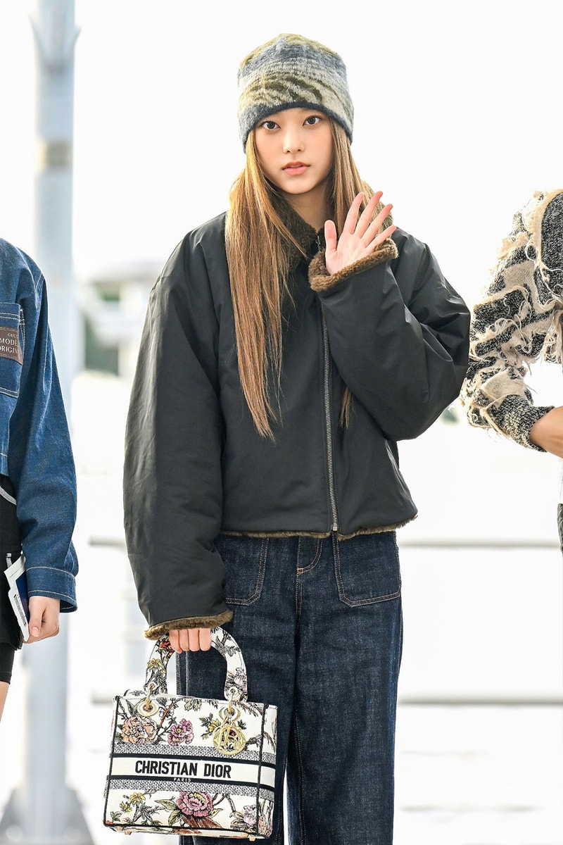 NewJeans Hearin Dior Outfit K-Pop Celebrity Style Airport Images