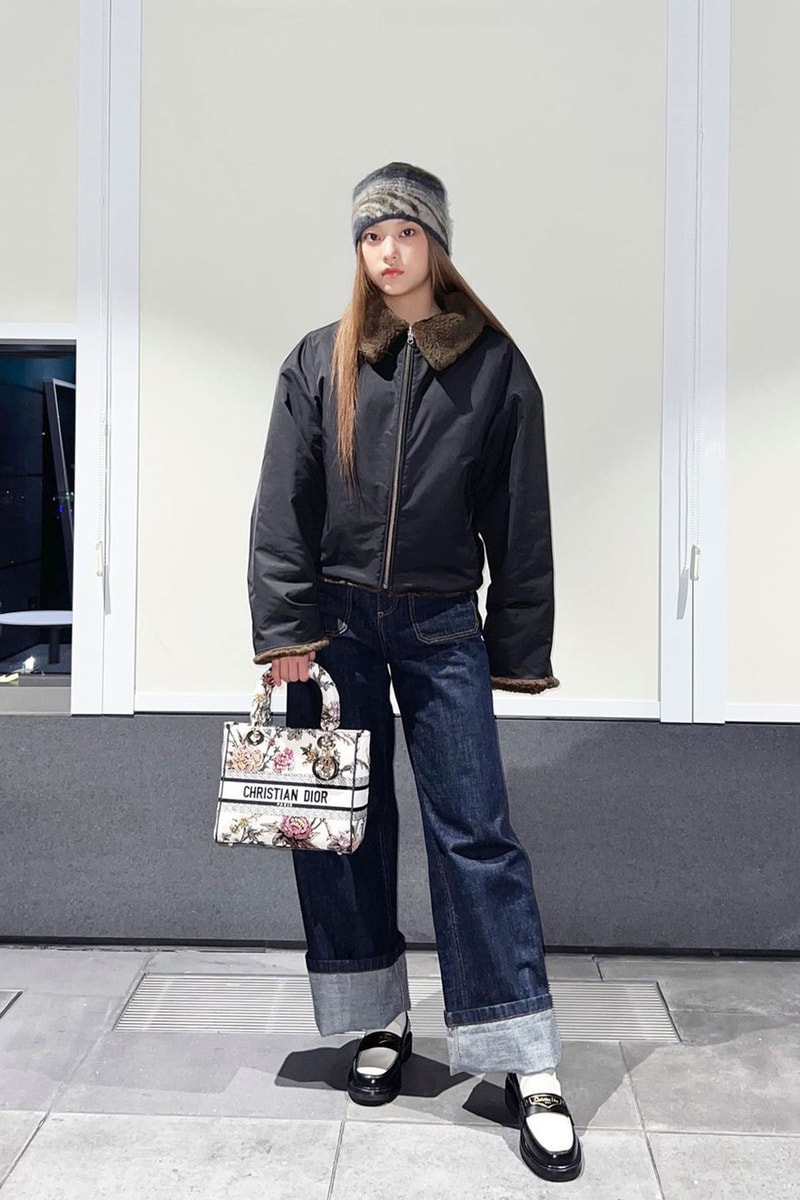 NewJeans Hearin Dior Outfit K-Pop Celebrity Style Airport Images