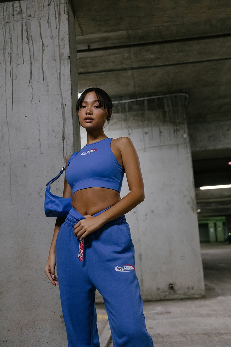 fila tala collaboration athleisure gym leggings sweatshirts zip up tops