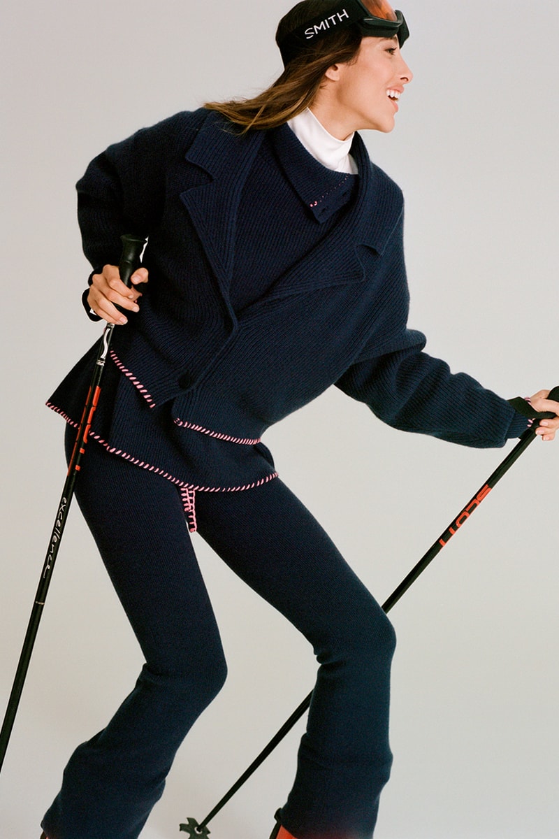 gigi hadid guest in residence ski wear collection jackets hats trousers