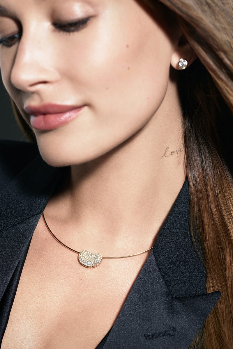 hailey bieber tiffany campaign jewelry bracelets necklaces 