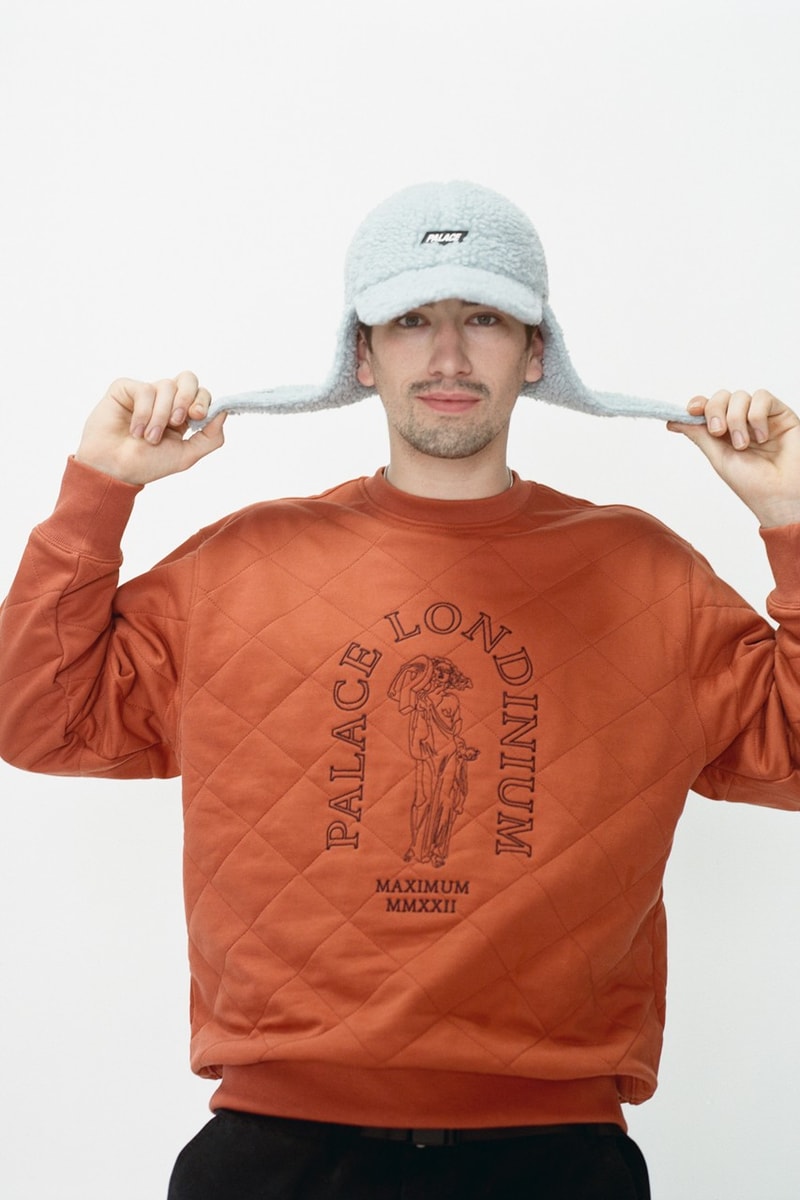 palace london brand holiday collection jackets t-shirts sweaters hats 