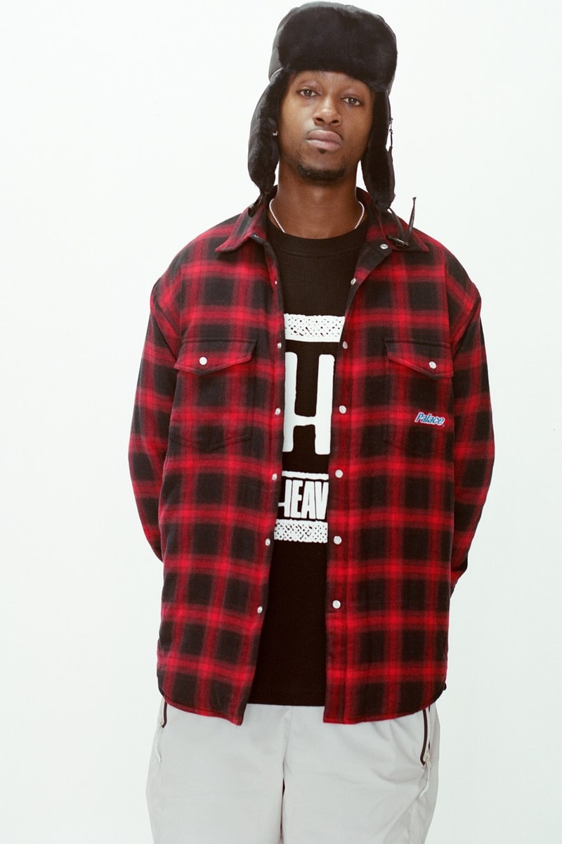 palace london brand holiday collection jackets t-shirts sweaters hats 