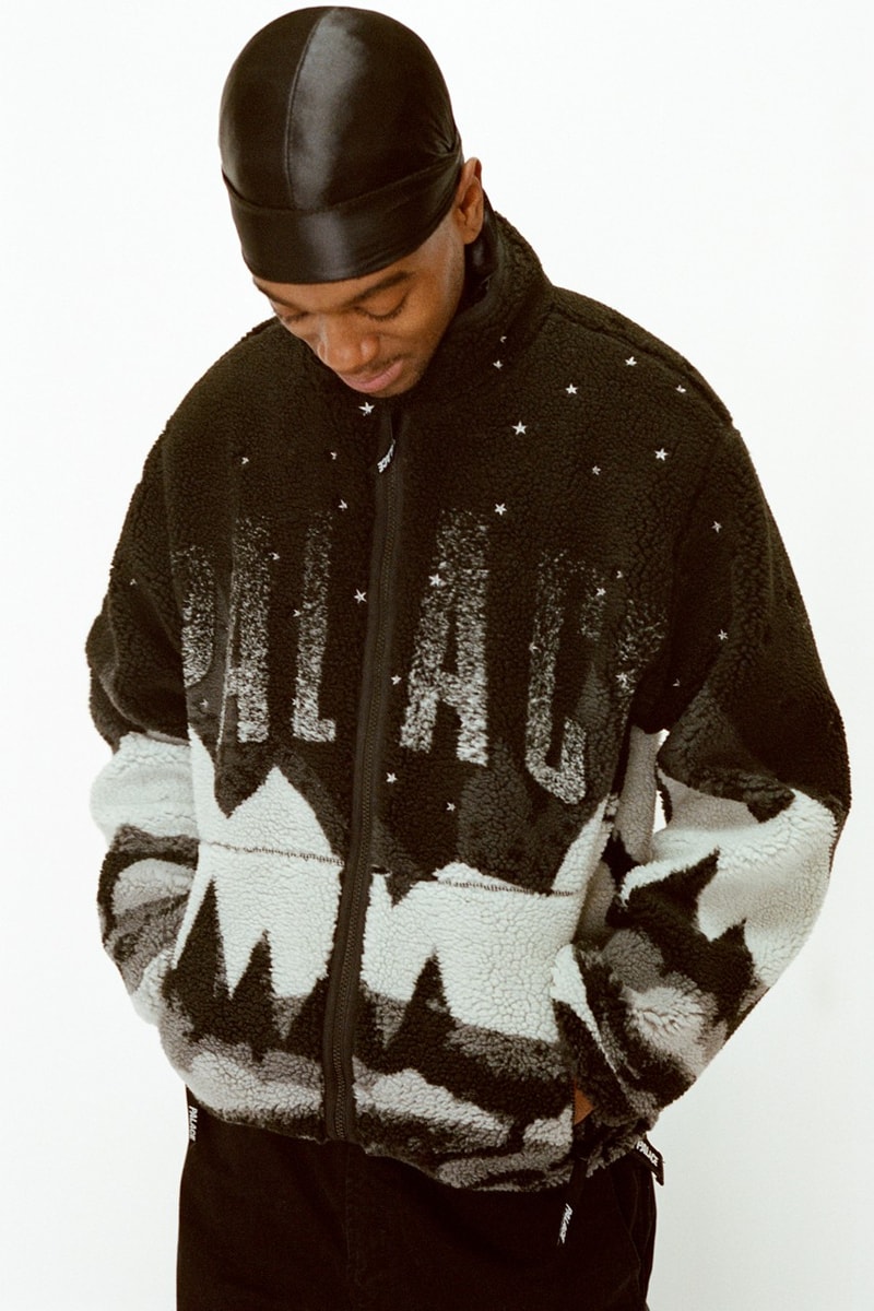 palace london brand holiday collection jackets t-shirts sweaters hats 