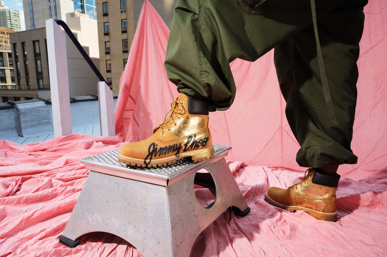 jimmy choo timberland justine skye boot collection original yellow boot new release collaboration footwear nyc new york city