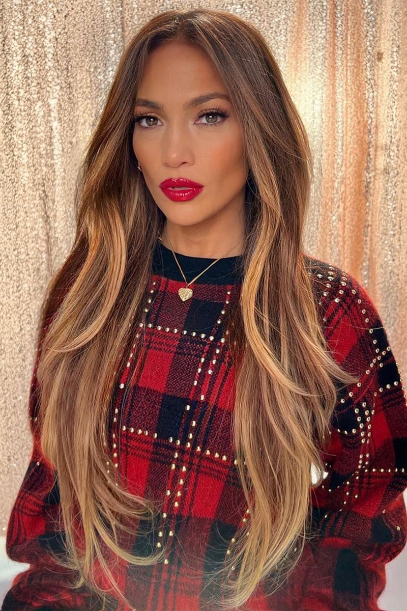 Jennifer Lopez high ponytail hairstyle