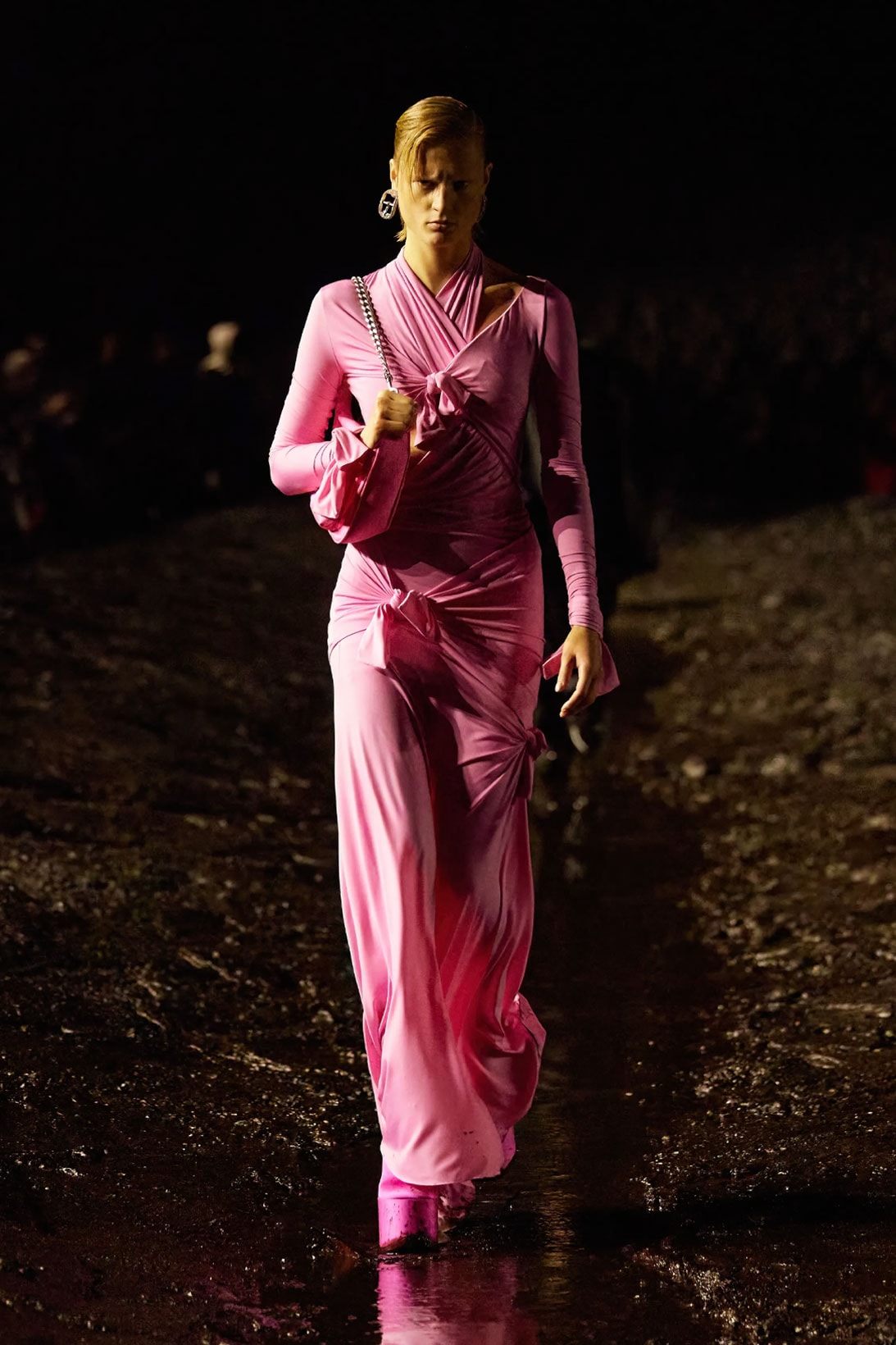 Kim Kardashian Balenciaga Pink Summer 2023 Dress Baby2Baby Gala Outfit Images