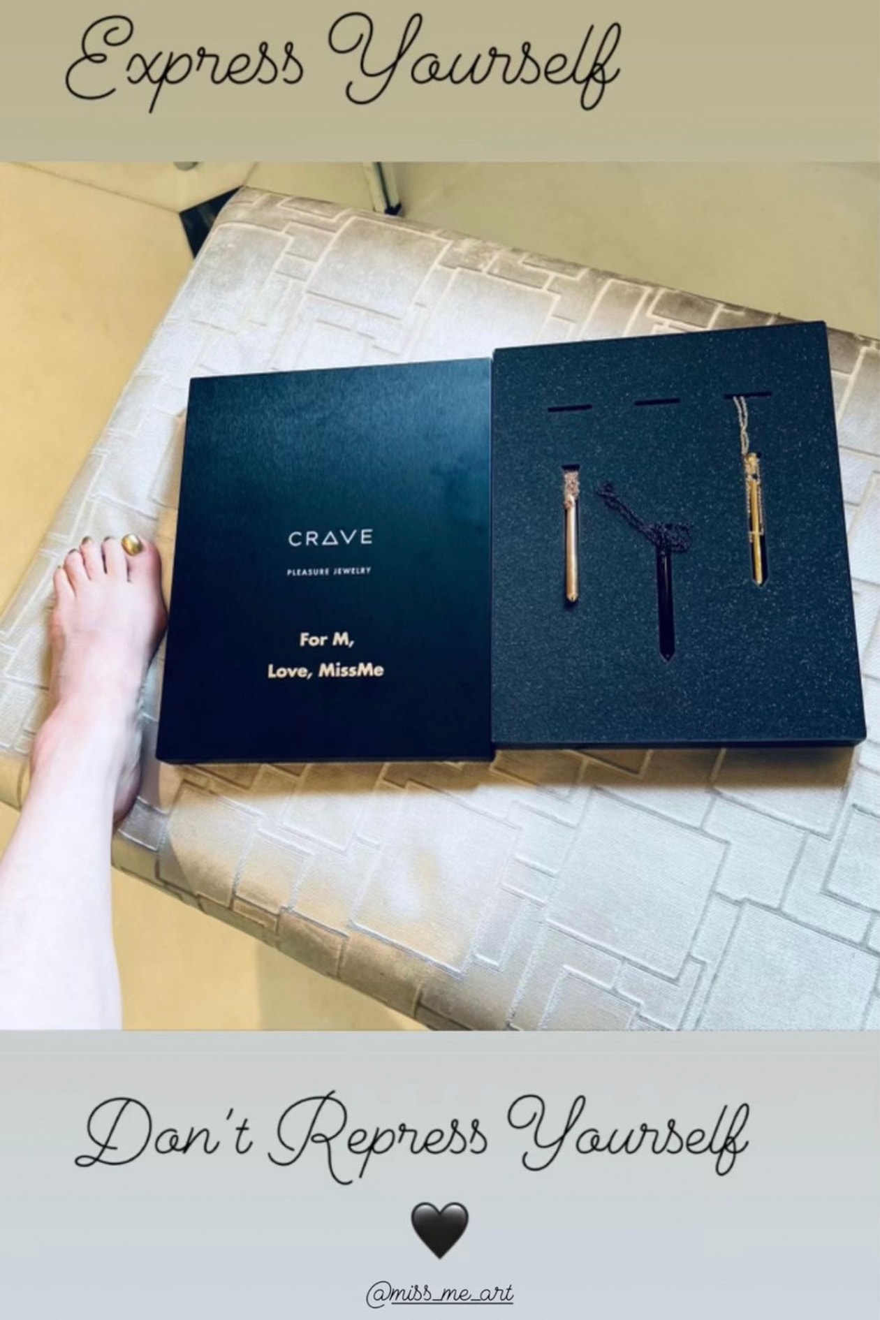 madonna vibrator necklace crave vesper 2 pleasure don't repress yourself sex fashion 