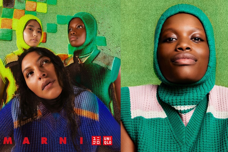 uniqlo marni collaboration scarves hats accessories jumpers knits