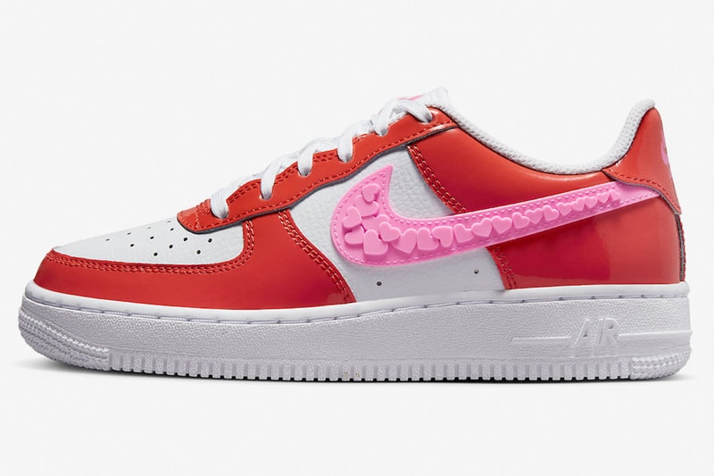 nike air force 1 low valentine's day pink red shoe sneaker