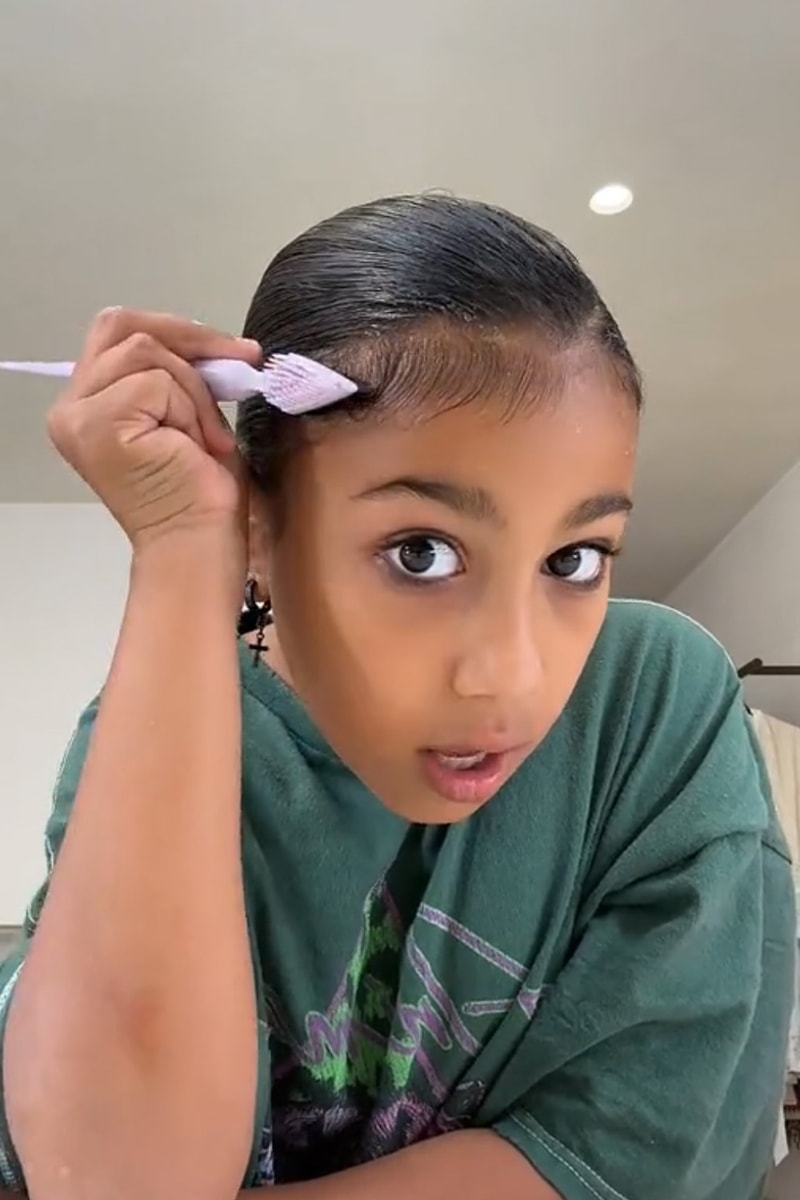 North West Kim Kardashian eco style hair gel