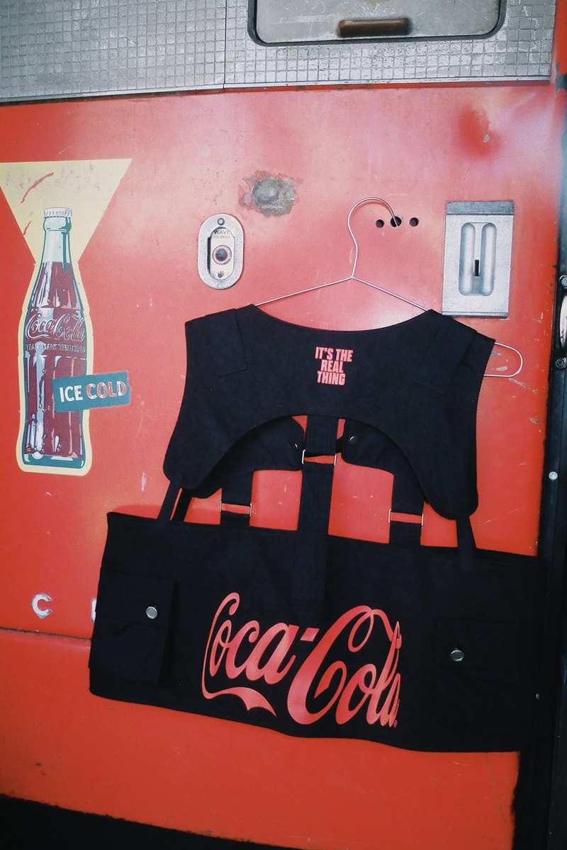 coca-cola private policy new york fall winter 2022 sporty mini capsule collaboration sherpa vests technical vests graphic t-shirts