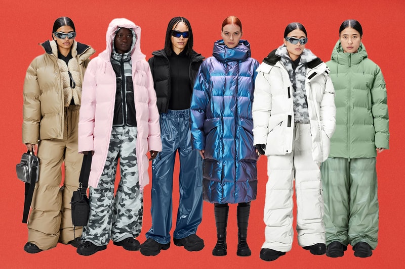 puffer jackets coats rains blue red pink puffy winter clothes