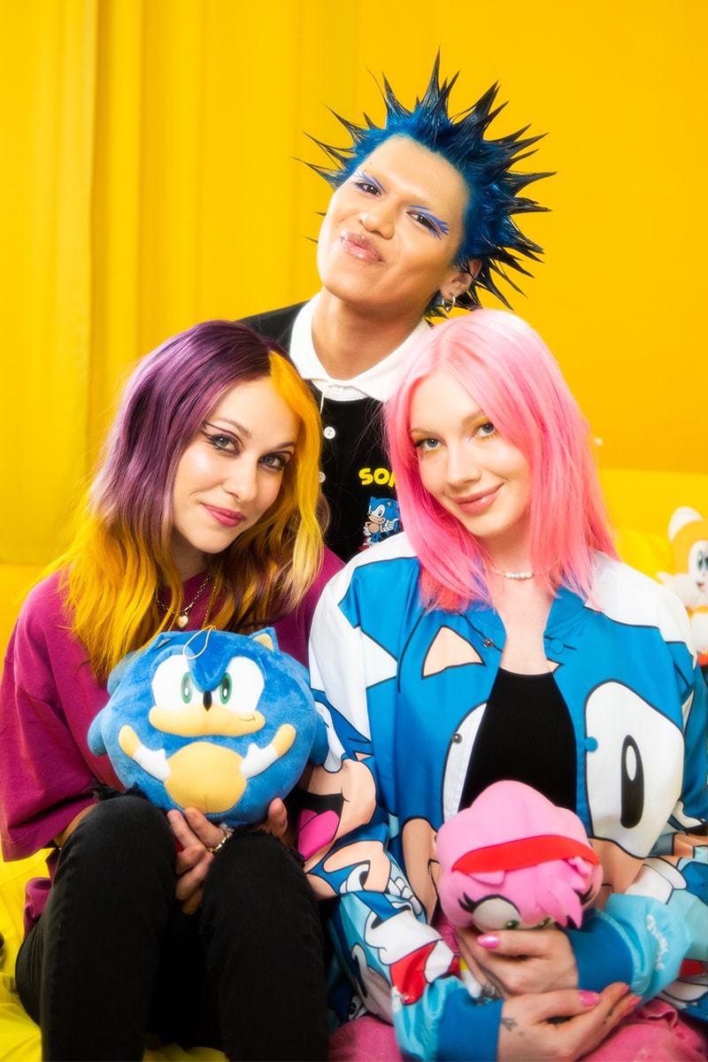 Lime crime Sonic the Hedgehog hair dye eyeliner collection