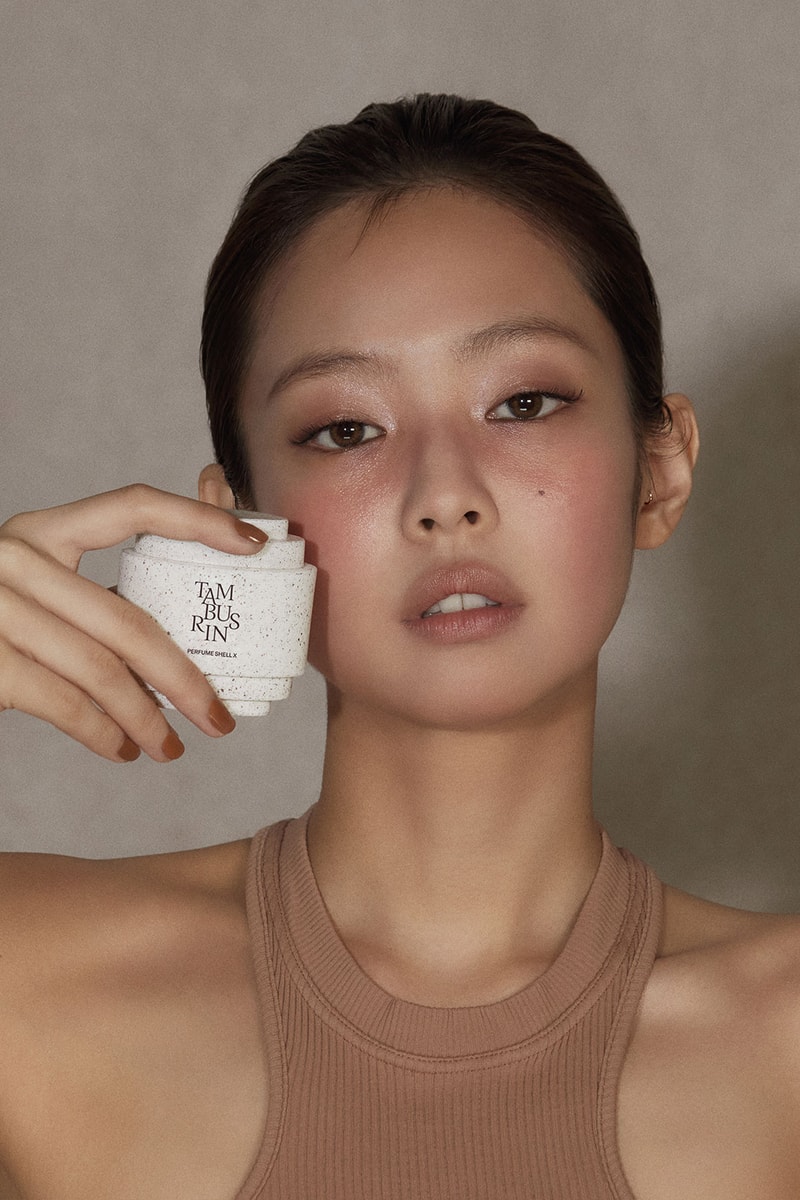 tamburins Perfume Shell X Cream Fragrance Chamo Berga Sandal Lale Campaign BLACKPINK Jennie Where to buy
