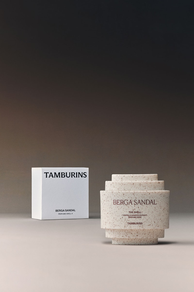 tamburins Perfume Shell X Cream Fragrance Chamo Berga Sandal Lale Campaign BLACKPINK Jennie Where to buy