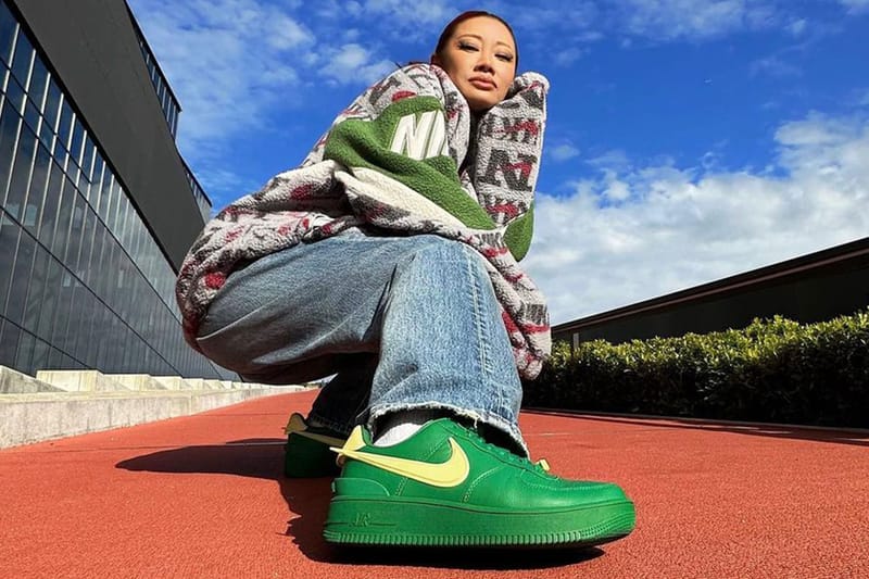 Yoon Shares Sneak Peek at AMBUSH x Nike Air Force 1 Low in Green/Yellow