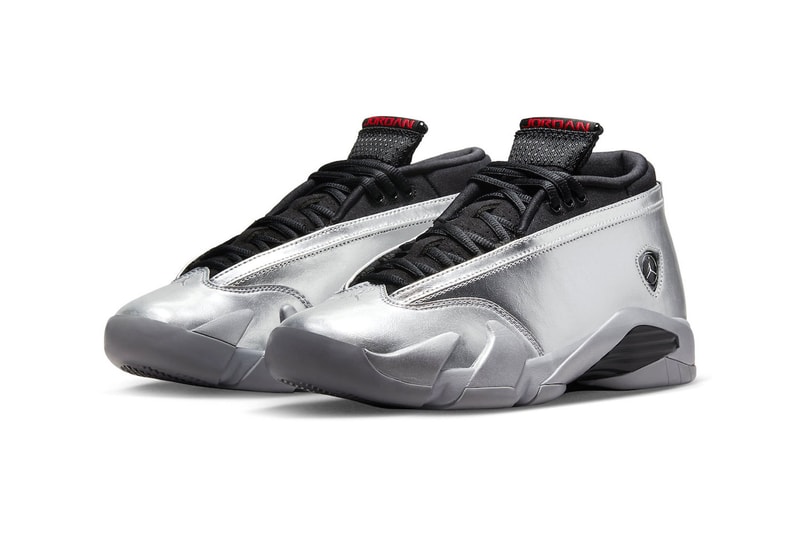 Air Jordan 14 Women's "Metallic Silver" Fire Red Wolf Grey Images Release Info
