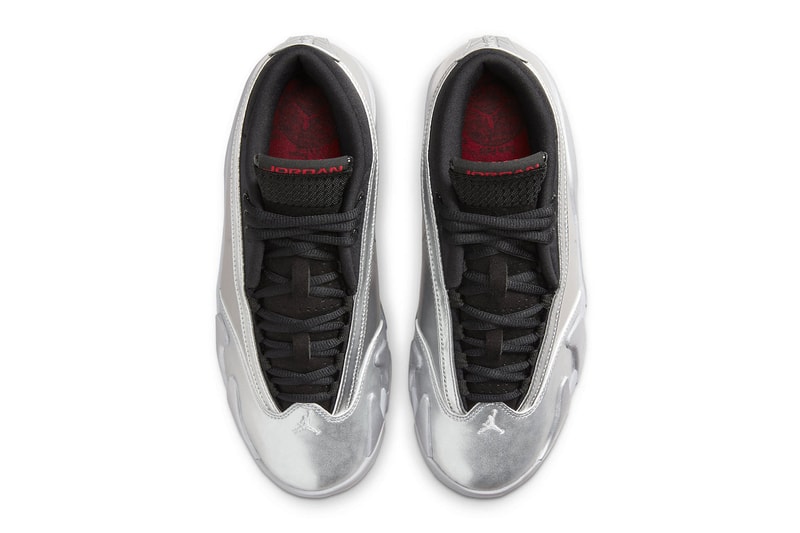 Air Jordan 14 Women's "Metallic Silver" Fire Red Wolf Grey Images Release Info