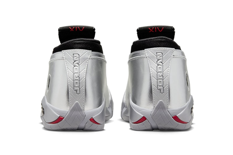 Air Jordan 14 Women's "Metallic Silver" Fire Red Wolf Grey Images Release Info