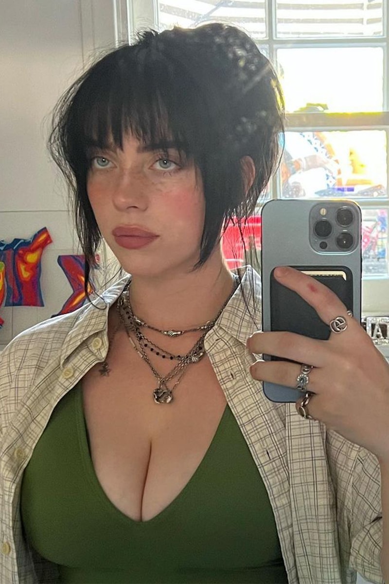 Billie Eilish natural hair color instagram