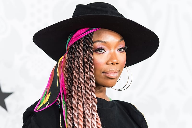 Brandy Taps Into the Metaverse Chat With Futuristic Peppery Pink Tresses