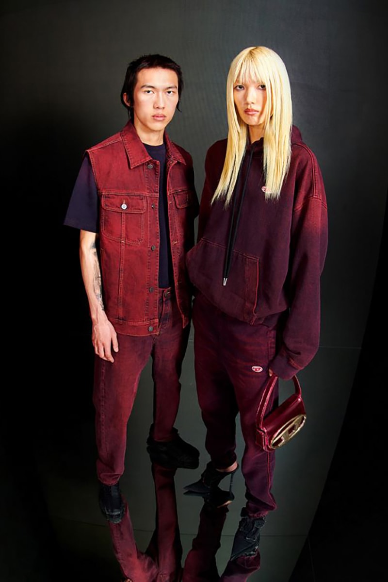 diesel lunar new year collection release denim trucker vests jackets shirt dresses