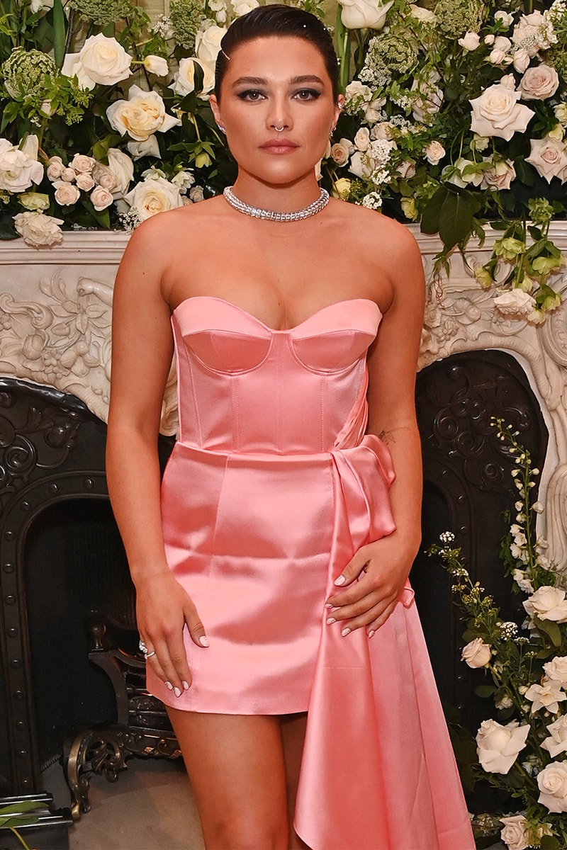 Florence Pugh flipped bob hairstyle British Independent Film Awards 2022