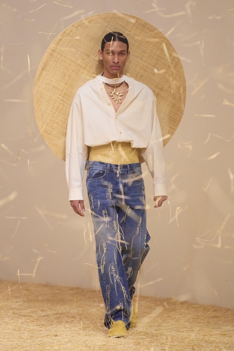 jacquemus spring summer paris runway hay dresses hats