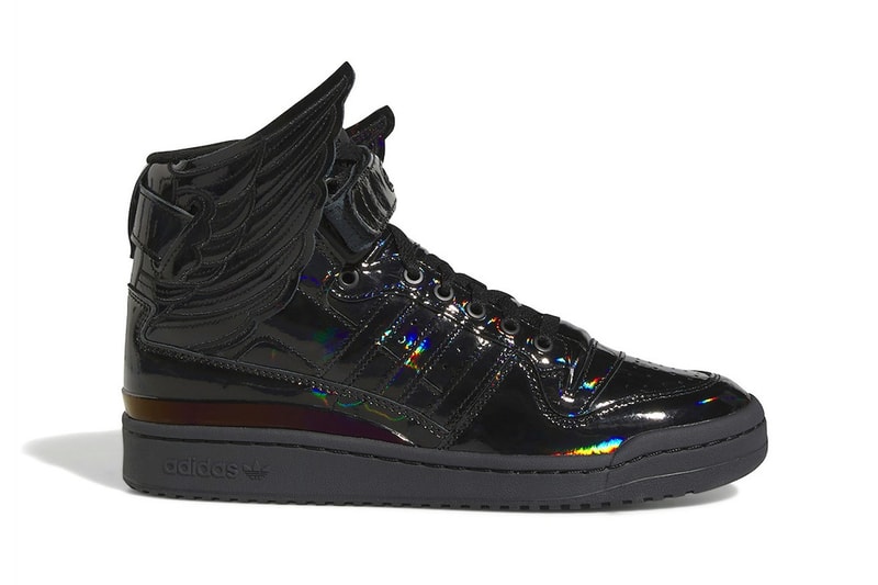 jeremy scott adidas forum wings high top sneaker black white opal