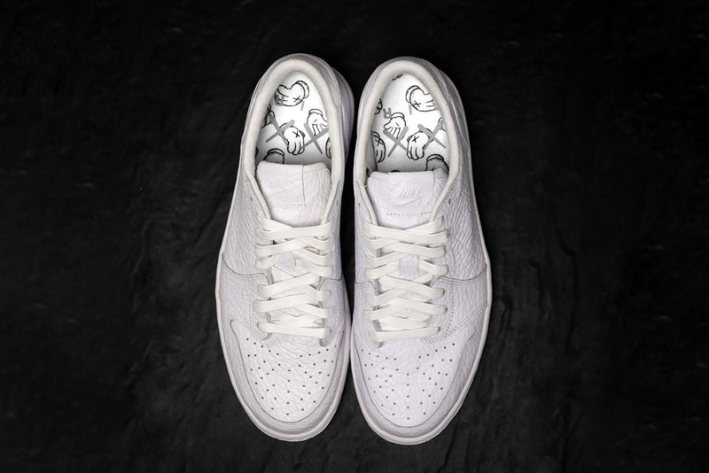 kaws nike air jordan 1 low sample closer look white collaborations rare edition