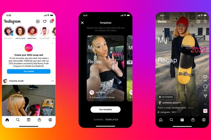 Instagram Launches Its 2022 Recap Series Ideal for Your End-Of-Year Reel Templates