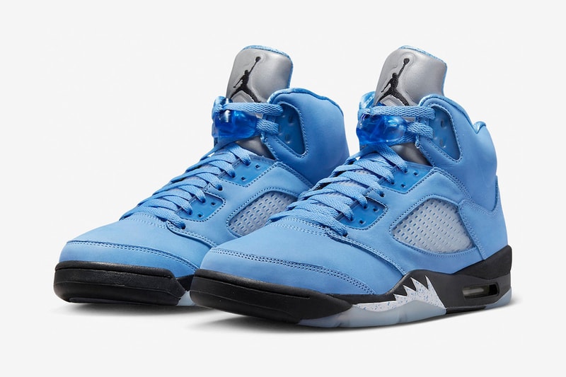 nike air jordan 5 unc university blue release info