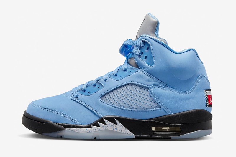 nike air jordan 5 unc university blue release info