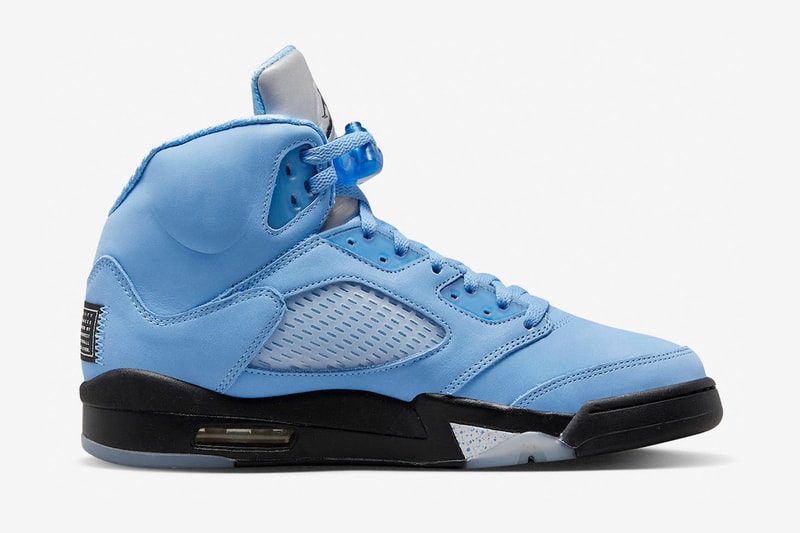 nike air jordan 5 unc university blue release info