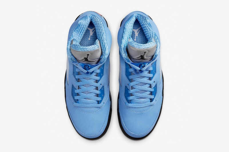 nike air jordan 5 unc university blue release info