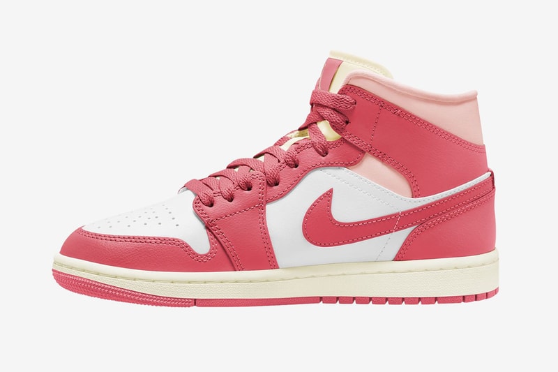 nike air jordan 1 mid strawberries and cream womens exclusive release info
