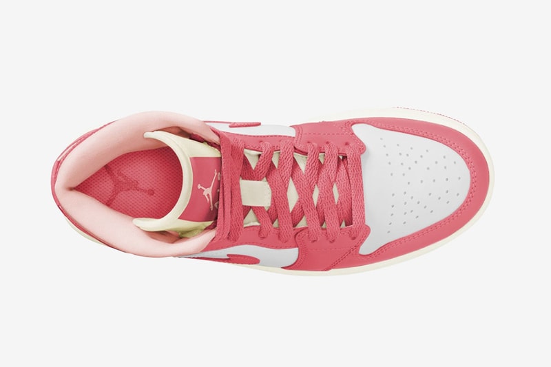 nike air jordan 1 mid strawberries and cream womens exclusive release info