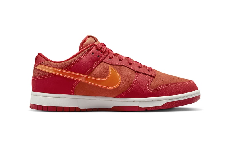 Nike Dunk Low ATL University Red Bright Crimson Orange Release Date Images
