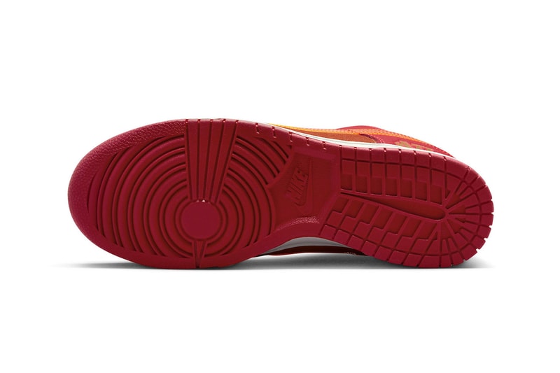Nike Dunk Low ATL University Red Bright Crimson Orange Release Date Images