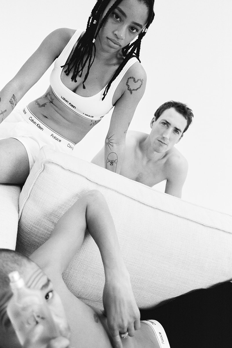 palace calvin klein collaboration underwear tshirts uma thurman