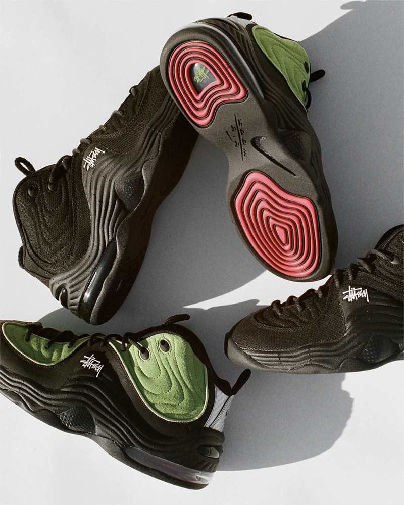 Stussy Nike Air Penny 2 Green Black Collaboration Release Date Where to buy