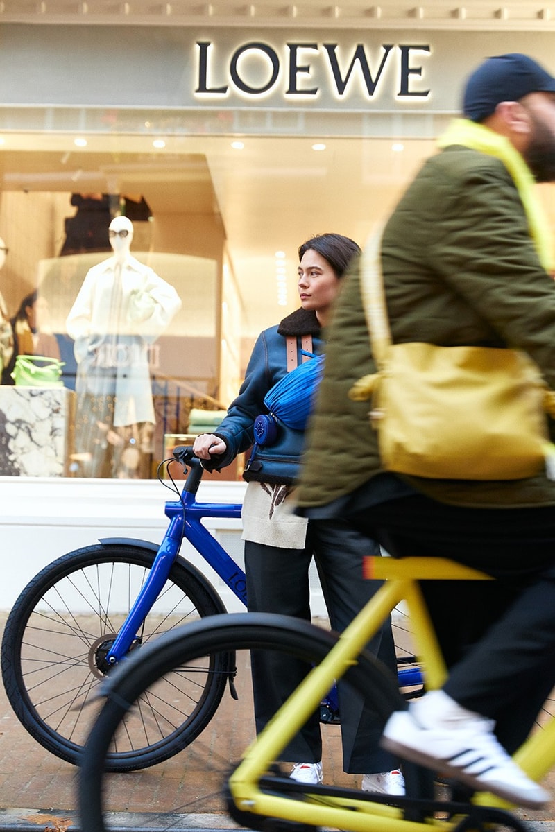 vanmoof s3 e-bikes loewe amsterdam flagship store handbags leather accessories 