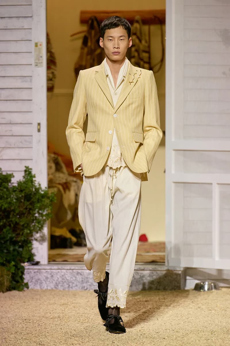 BODE fall winter men's paris fashion week emily bode runway